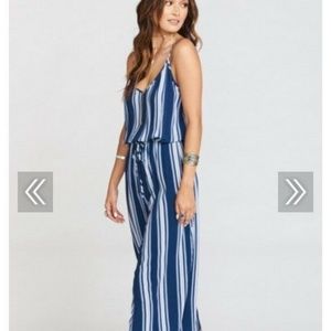 Show Me Your Mumu Women's Margaux Playsuit, Navy M